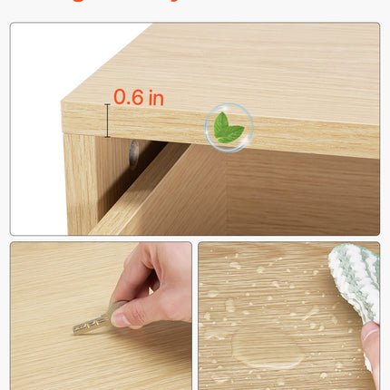 6 Drawer Dresser, Wooden Chest Of Drawers With Sliding With Anti-tip
