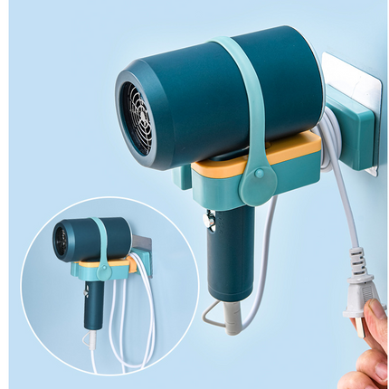 Hair Dryer Rack Toilet Wall-mounted Punch-free Multifunctional