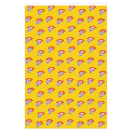Groovy Lips Wrapping Paper Wrapping Paper