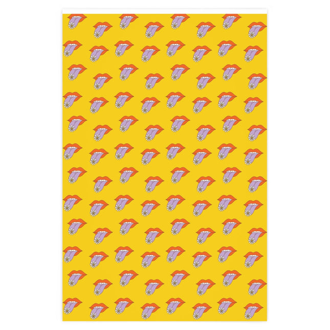 Groovy Lips Wrapping Paper Wrapping Paper