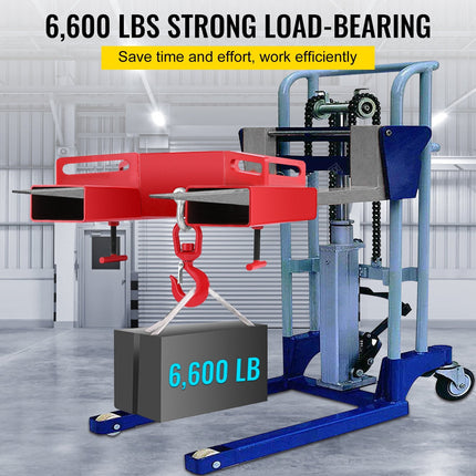 VEVOR Forklift Lifting Hook, 6600lbs Capacity Forklift Lifting Hoist,