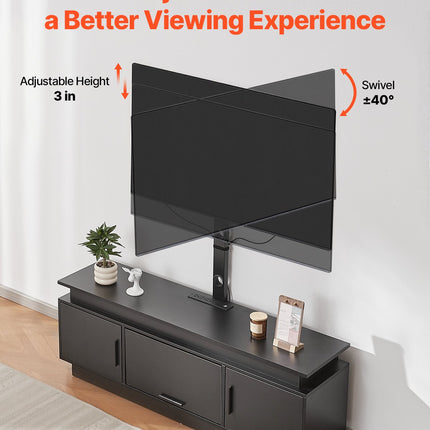 60" TV Stand With Mount For Up To 75 In TVs, Entertainment Center With