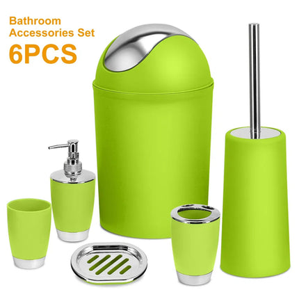 Bathroom Accessories Set 6 Pcs Bathroom Set Ensemble Complete Soap
