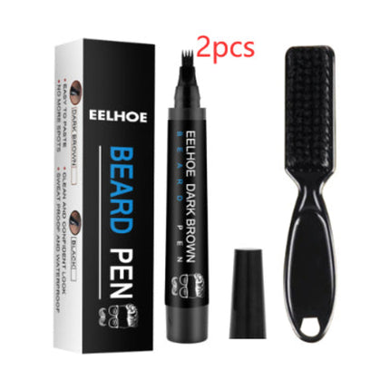 Waterproof Sweat-proof Beard Pen Without Makeup Removal
