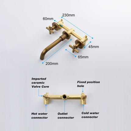 Bathroom Faucets, Wall-mounted Bathroom Sink Faucets