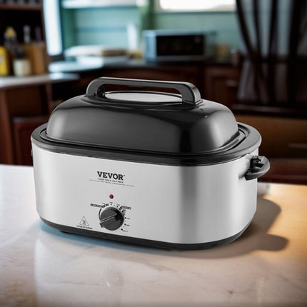 Electric Roaster Oven, 26 QT Turkey Roaster Oven With Self-Basting