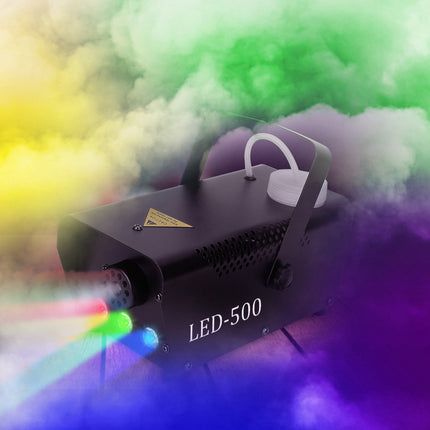 1Pc 400W Fog Machine RGB LED Party Club DJ Fogger Rapid Heating Remote