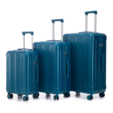 20 24 28 3 Pcs Set In ABS Spinner Wheel Luggage, Carry On Suitcase,