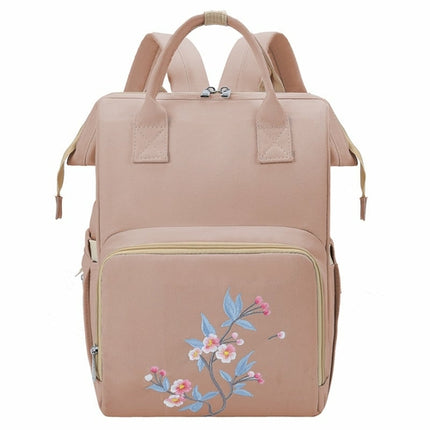 Oxford Embroidery Travel Diaper Bag For Mommy