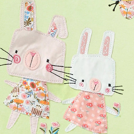 Children's Bunny Applique Short Sleeve T-Shirt