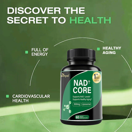 60 Capsules Of High-concentration Liposomal NAD Enhancer - Energy,
