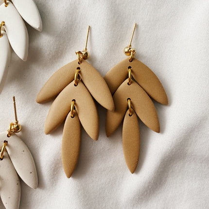 Dahlia | The Timeless Collection | Handmade Polymer Clay Earrings