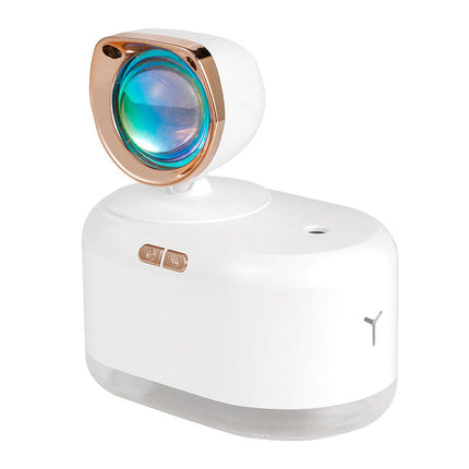 2 In 1 Mini Wireless Sunset Lamp Air Humidifier 300ML