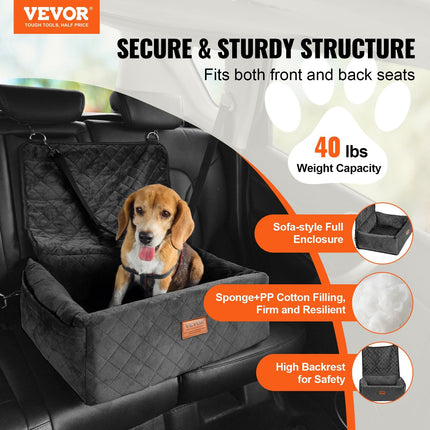 Dog Booster Car Seat Pet Car Seat For Small Medium Dog Up To 40 Lbs