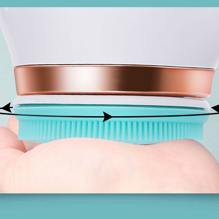 Electric Bath Brush Silicone Back Scrubber USB Rechargeable