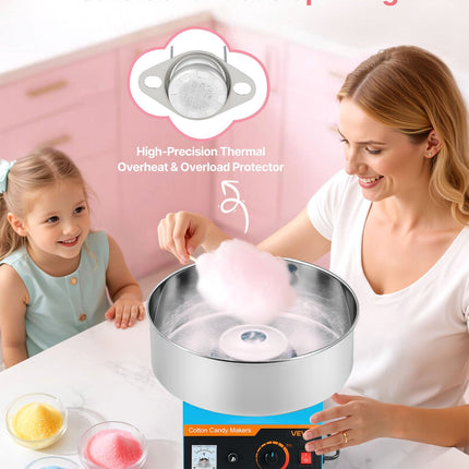 Commercial Cotton Candy Machine Electric Sugar Floss Maker Stainless