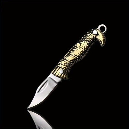 Yellow Dragon Pattern Mini Knife