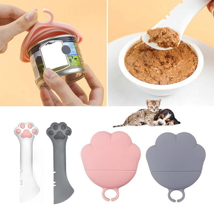 Pet Canned Spoon Jar Opener Puppy FeedingMixing Wet Dry Cat Dog