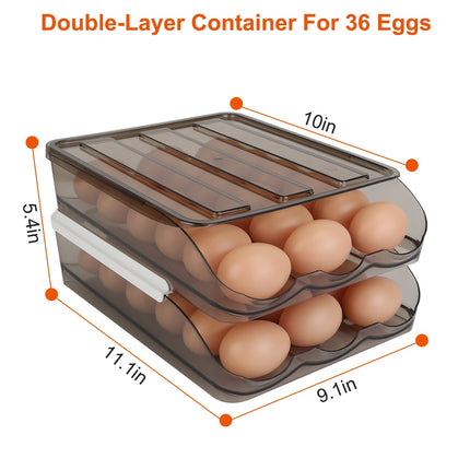 Egg Container Holder For Refrigerator Double Layer Egg Storage Box