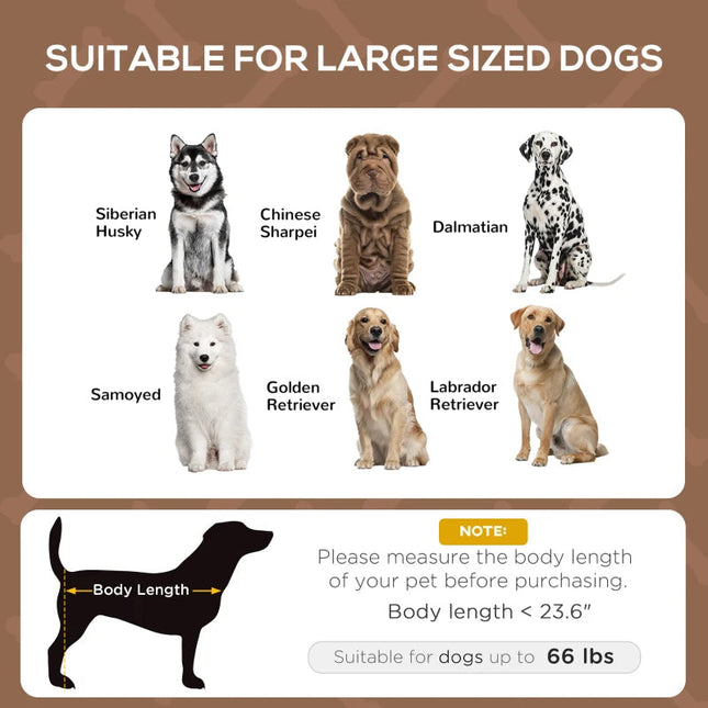 PawHut Elevated Portable Dog Cot Pet Bed With UV Protection Canopy