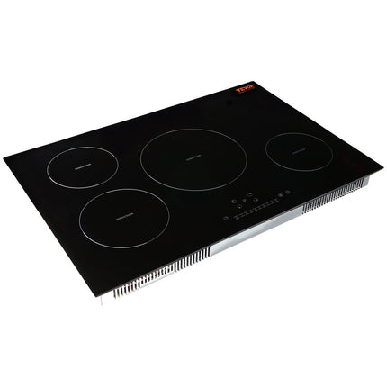 Electric Cooktop, 4 Burners, 30 Induction Stove Top, Built-in Magnetic