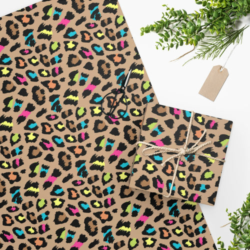 Retro Animal Print Wrapping Paper