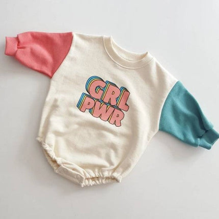 Baby Unisex Letters Color-blocking Rompers Wholesale 220824121