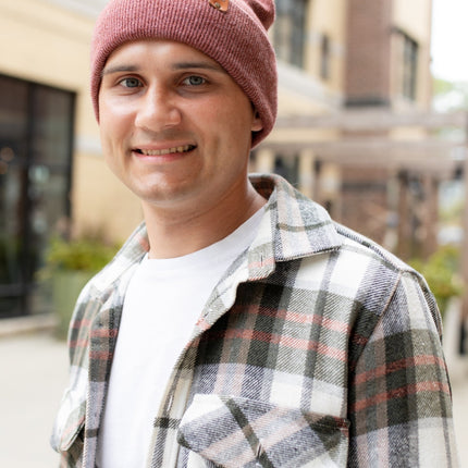 HAAKWEAR Knit Cuffed Beanie - Rusty Burgundy