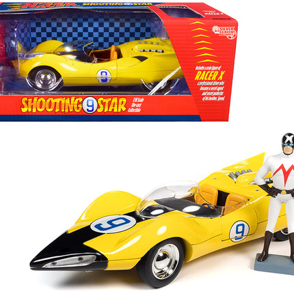Shooting Star #9 Yellow and Racer X Figurine \Speed Racer\" Anime