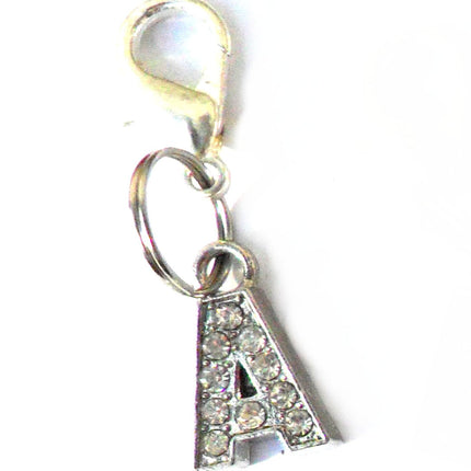 A-Z Crystal Letter Pet Charms