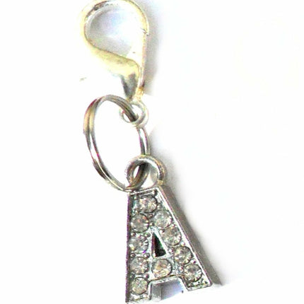 A-Z Crystal Letter Pet Charms
