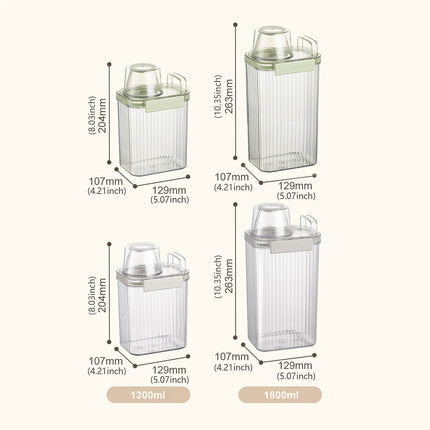 Cereal Containers Storage with Measuring Cup Cereal Dispenser Airtight
