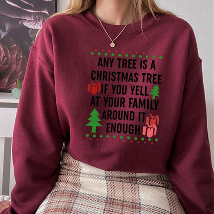 Any Tree Is A Christmas Tree Sweat Shirt