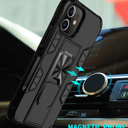 Military Grade Armor Protection Stand Magnetic Feature Case for iPhone