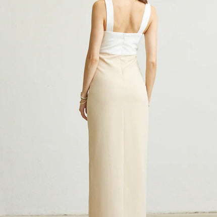 Taania Two Tone Maxi Dress
