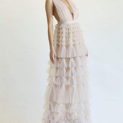Quanita - Tulle Fabric Dress