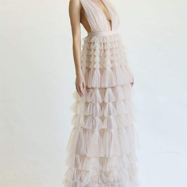 Quanita - Tulle Fabric Dress
