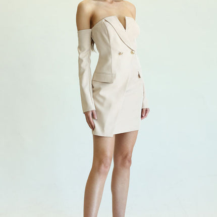 Golden Detail Flap Dress