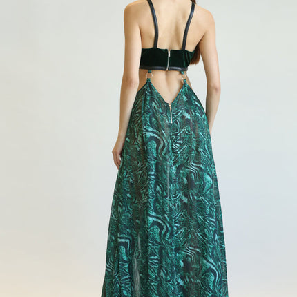 Velvet & Cheetah Chic Dress
