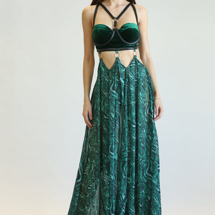 Velvet & Cheetah Chic Dress