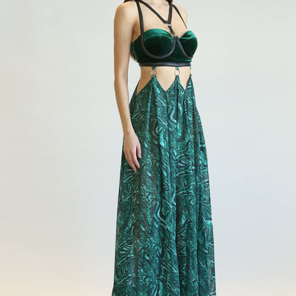 Velvet & Cheetah Chic Dress