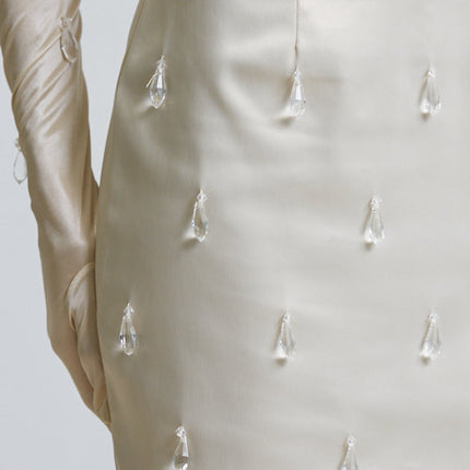 Satin Serenity Strapless Dress