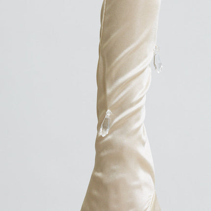 Satin Serenity Strapless Dress