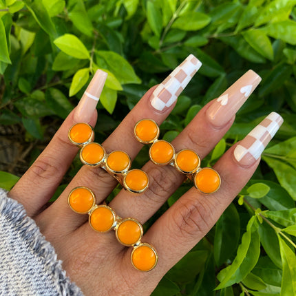 Natural Stone Multi-Finger Ring