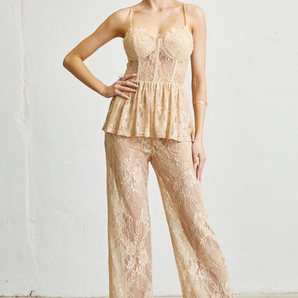 Queeny Sleeveless Spaghetti Strap Party Evening  Dress Jumpsuit