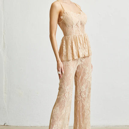 Queeny Sleeveless Spaghetti Strap Party Evening  Dress Jumpsuit