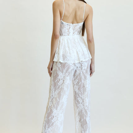 Milania - Peplum Waist Jumpsuit