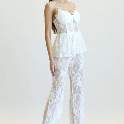 Milania - Peplum Waist Jumpsuit