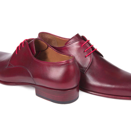 Paul Parkman Burgundy Hand Painted Derby Shoes (ID#633BRD72)