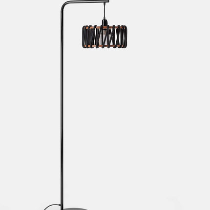 Macaron Floor Lamp, black frame